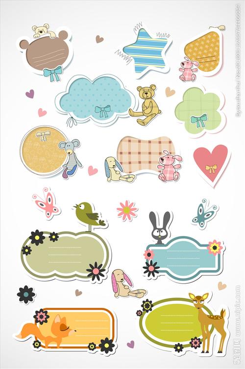 卡通文本框图片