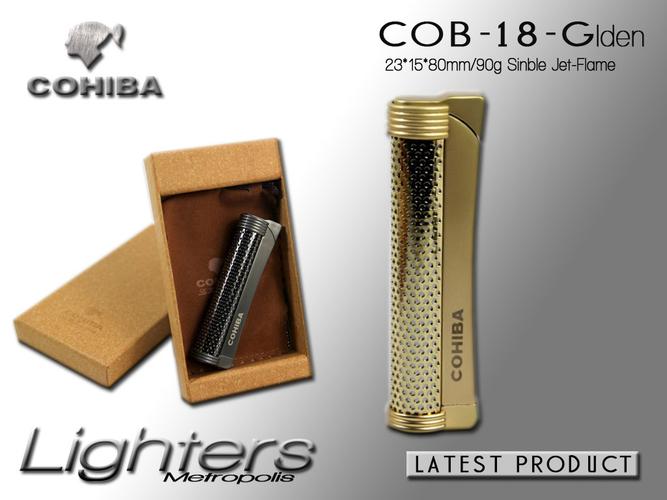 现货父亲节礼品cohiba雪茄直冲打火机时尚精品雪茄打火机定制