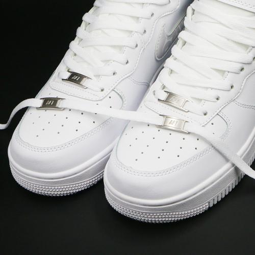 适配af1空军一号高帮nik低帮aj鞋带绳扁纯白色鞋带金属牌片鞋带扣