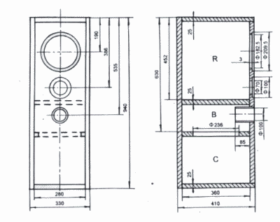 12寸全频音箱图纸图片分享