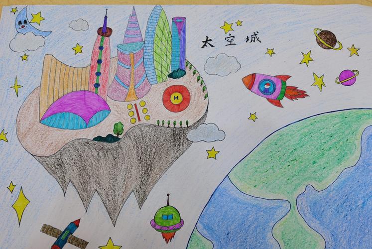 【高新教育】"描绘梦想 赞美生活"——高新区第二十四幼儿园科幻画