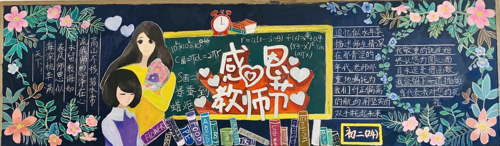 云大附中一二一校区2020年"感恩教师"主题黑板报优秀作品展示