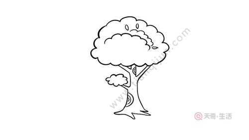 大树涂色画