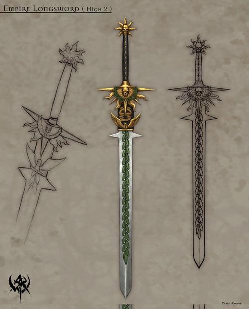 战锤 系列原画(武器篇——剑,斧,锤,镰)