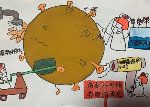 我写我画抗疫作品期待春天