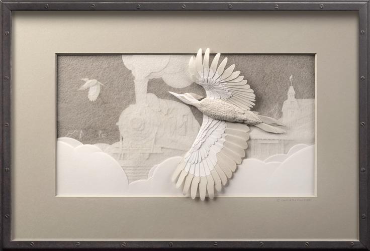 nicholls)一组超精美的纸浮雕动物画