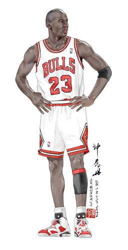 乔丹,篮球,水彩,nba,插图,插画
