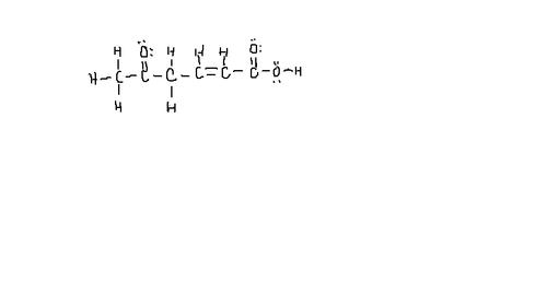 化学: ch3coch2chchcooh, 请问这个化学式的 路易斯结构是怎么样画?