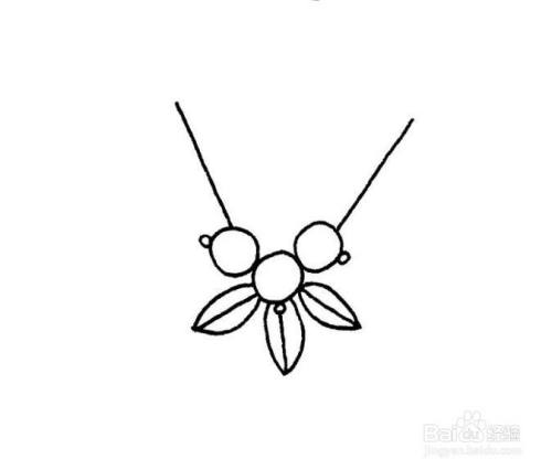 项链的简笔画