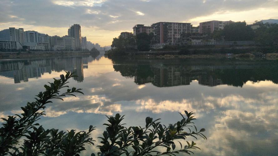 沙溪河美丽的风景.