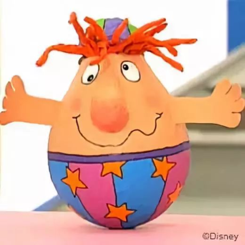 亲子手工不倒翁摇来摇去太有趣了