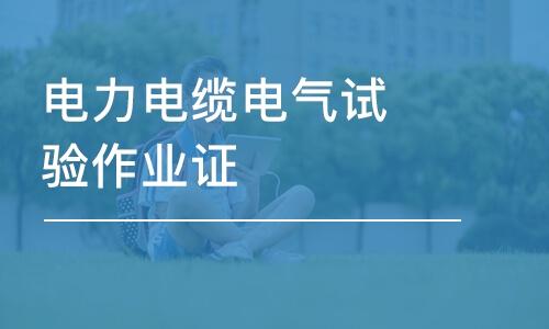 西安电力电缆电气试验作业证