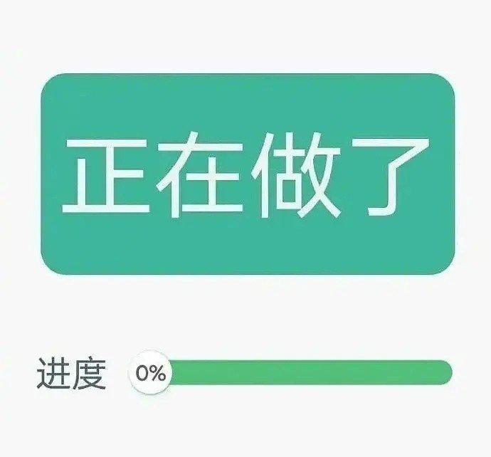 正在做了 进度0% 表情包图片