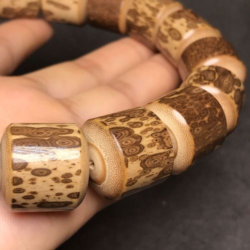 湘宅一生18老梅鹿竹手持18颗梅鹿竹大手串文玩竹子手串斑竹