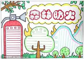 防火小学生安全手抄报 小学生安全手抄报