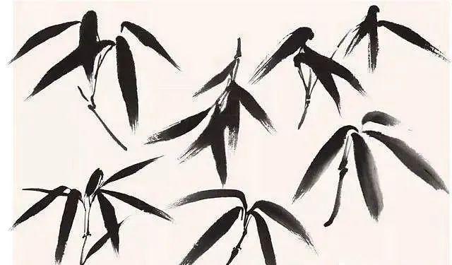 国画教程:竹叶的画法