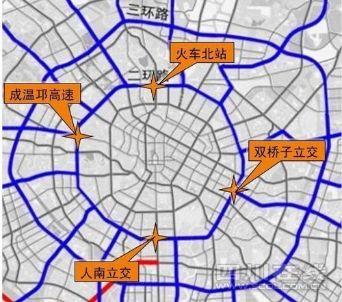 成都新二环路道路标识亮相 将改变出行习惯