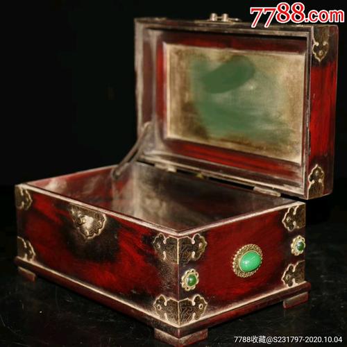 民国酸枝木首饰嫁妆盒