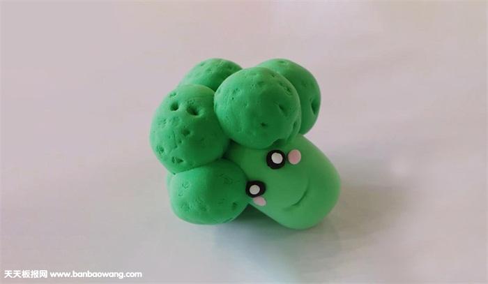 超轻粘土西兰花做法