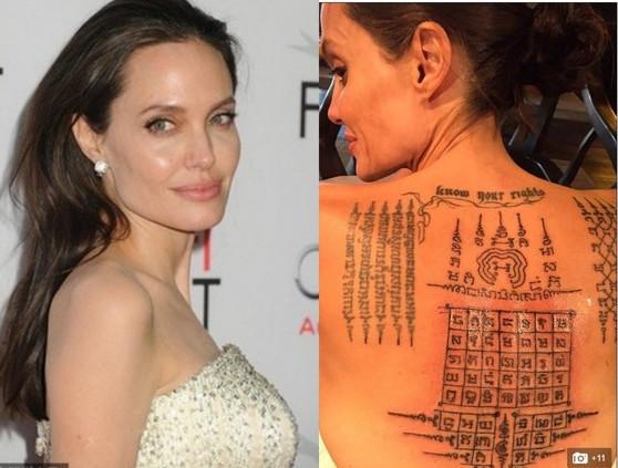 朱莉曾在背部刺超密符咒保感情却难逃离婚劫