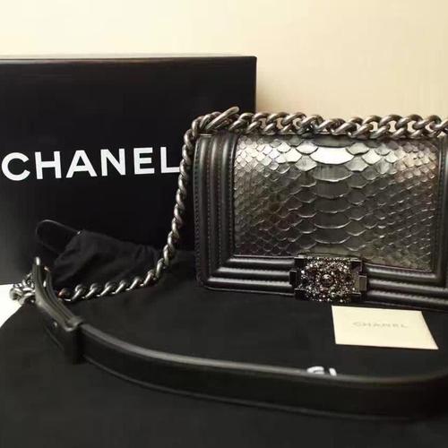 chanel香奈儿蛇皮单肩包