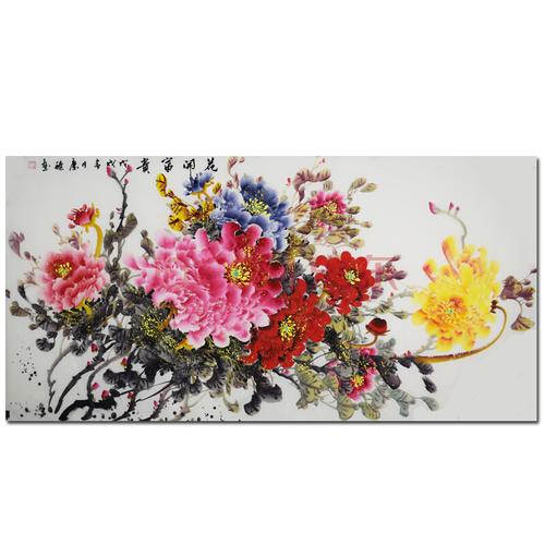 一级美术师 安庆臻《花开富贵》