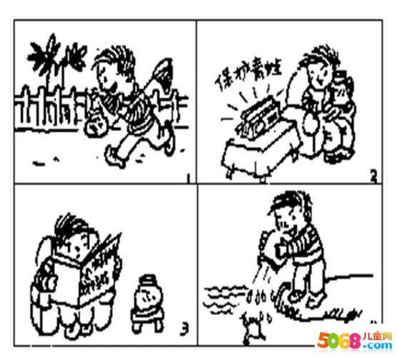 保护智慧人生 小和尚美文环境的看图写话_保护环境的写话