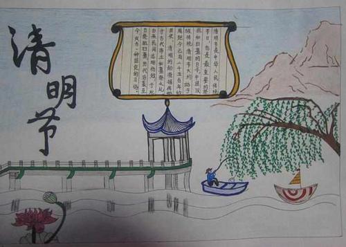 关于清明节简单的手抄报