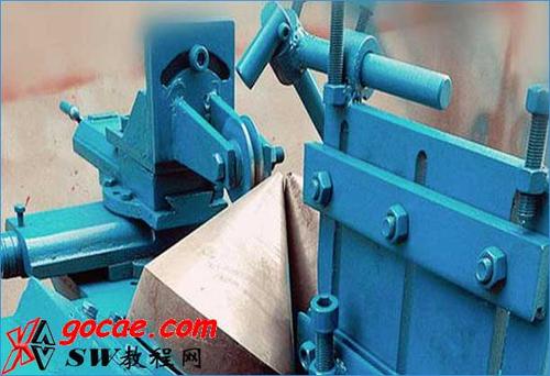 螺旋输送中的回转螺旋叶片的加工工艺方法/solidworks