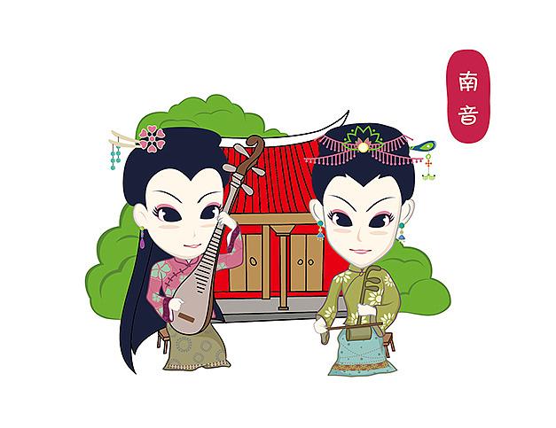 泉州卡通形象画