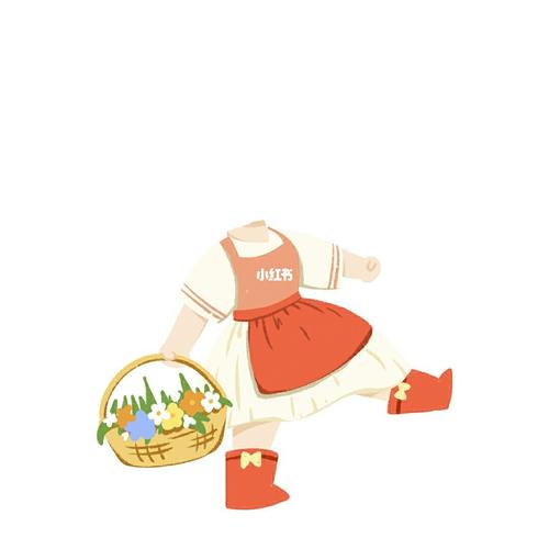 女孩可爱卡通头像抠图素材无头小人_抠图_素材_卡通头像_抠图素材