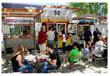 洛阳大叔纽约走红 国外街头小贩管理有招