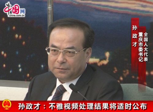 重庆市委书记孙政才