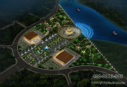 河曲县"五馆三院"户外照明工程