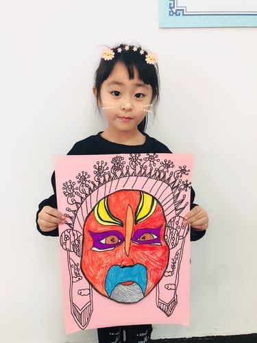 叁陆玖艺术学校儿童画班——2018.12.1—-中国传统艺术—-脸谱