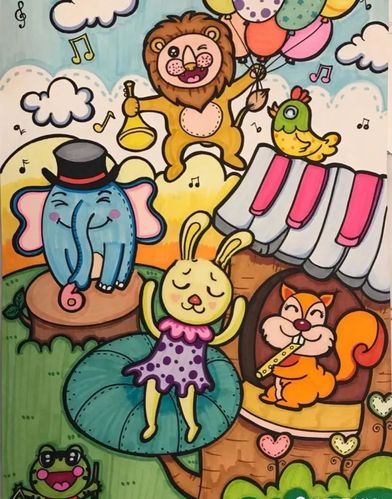 干货分享儿童画马克笔素材及技巧解析