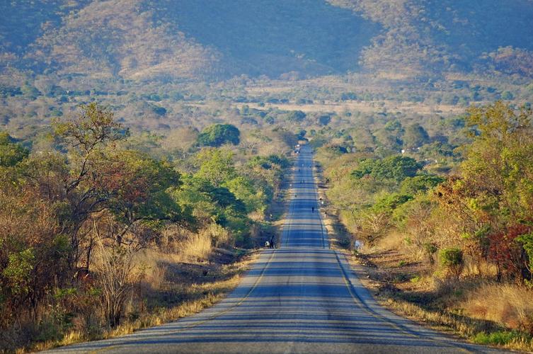 旅途骑行路上的风景