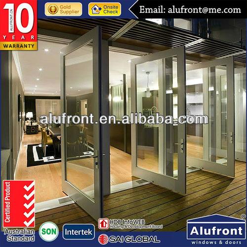 main gate design aluminium pivot door with high quality hardware