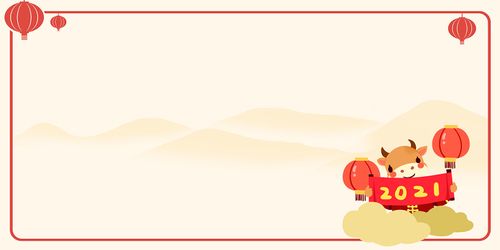 国潮年货节凤凰新年喜庆灯笼建筑插画年货节春节新年年货