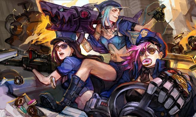 啦啦啦啦  采集 金克丝 凯特琳 蔚