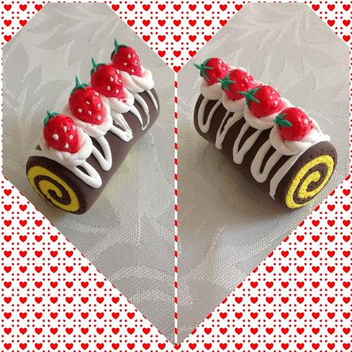 amos超轻粘土做的小蛋糕