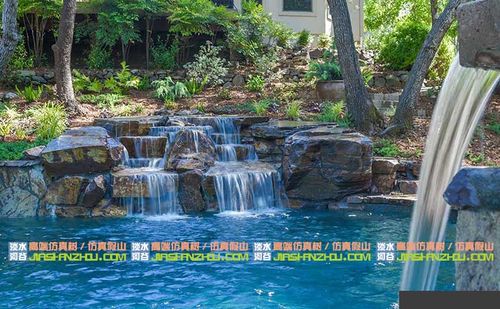 5张假山流水景观图片展示这边效果独好