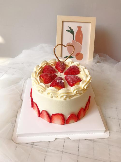草莓蛋糕6寸水果蛋糕
