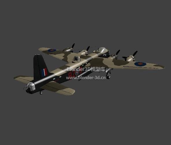 斯特林式轰炸机blender模型