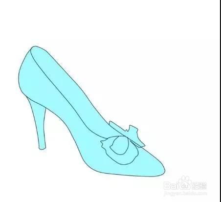 灰姑娘的水晶鞋简笔画