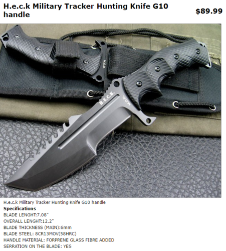 csgo里的猎杀者匕首在现实中叫什么