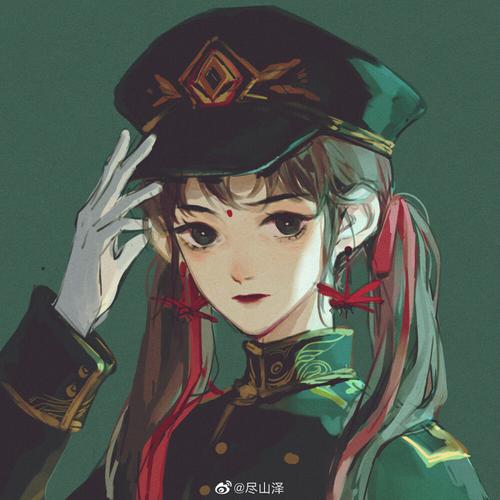 漫头,头像女,情头图源微博画师:尽山泽搬运工:fhs