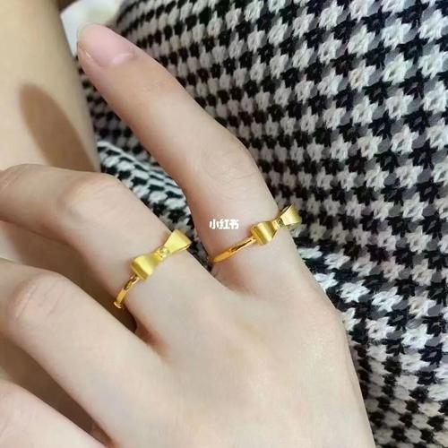 黄金 蝴蝶结戒指96_黄金_蝴蝶结_戒指_少女心_时尚