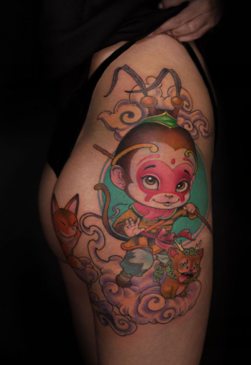 2020最新猴子纹身图片大全 好看可爱的猴子纹身设计(9