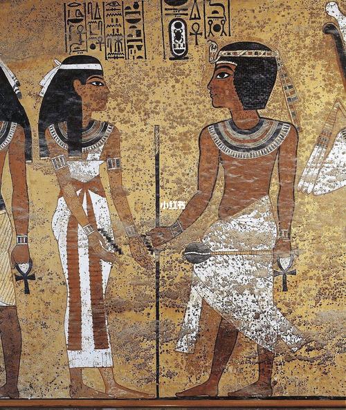 【简答】—古埃及浮雕和壁画的共同程式_壁画_美术_蓝黑色_美术考编